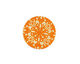 Lillypilly Orange Kaleidoscope Anodized Aluminum Disc 19mm, 24 gauge