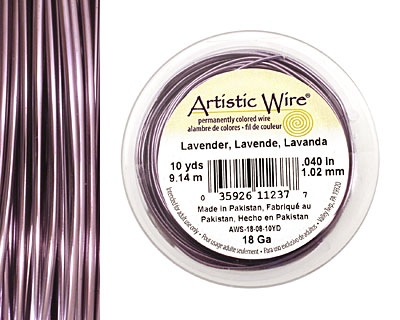Artistic Wire Lavender 18 gauge, 10 yards