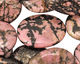 Rhodonite Flat Oval 40x30mm