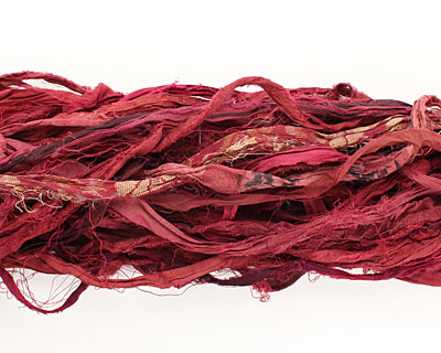 Ruby 100% Silk Sari Ribbon