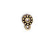 TierraCast Antique Gold (plated) Large Hole Beaded Heishi w/ Loop 9x13mm