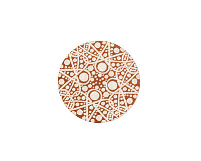 Lillypilly Bronze Geometrics Anodized Aluminum Disc 19mm, 24 gauge