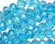 Aquamarine Crystal Faceted Rondelle 8mm