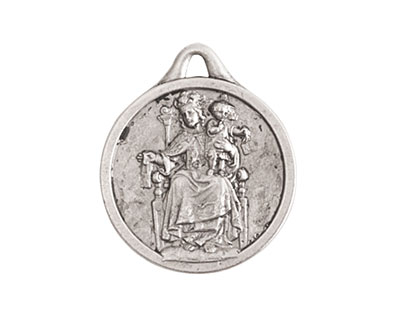 Nunn Design Antique Silver (plated) Reconciler Medallion 18x22mm