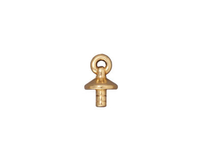 TierraCast Gold (plated) Basic Cap w/ Loop Glue In 12x7mm