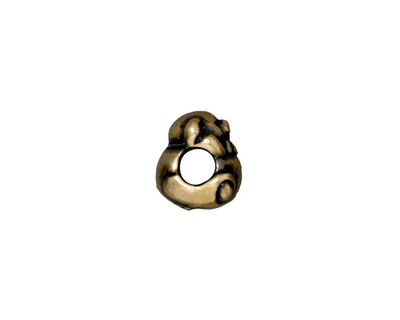 TierraCast Antique Brass (plated) Bear Euro 9x12mm