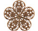 Stampt Antique Copper (plated) Wild Rose Filigree 35mm