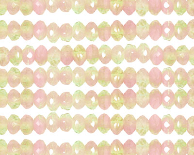 Czech Glass Flower Garden Fire Polished Rondelle 3x5mm