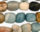 Amazonite Black Tourmaline Tumbled Nugget 11-16x11-12mm