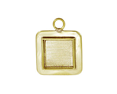 Brass Lipped Square Bezel 19mm