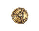 Green Girl Bronze Round Bead Cap 7x21mm