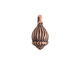 Nunn Design Antique Copper (plated) Small Poppy Pod Charm 9x20mm