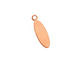Copper Horse Eye Blank Charm 6x20mm