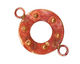 Patricia Healey Copper Raised Dot Round Link 39x26mm