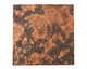 Lillypilly Mottled Scrolling Vine Embossed Patina Copper Sheet 3"x3", 36 gauge