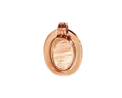 Copper Lipped Oval Bezel 15x20mm