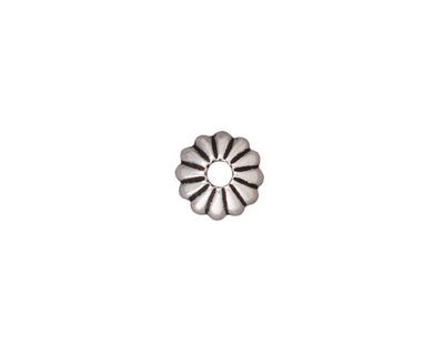 TierraCast Antique Silver (plated) Large Hole Joy Bead Cap 3x9mm