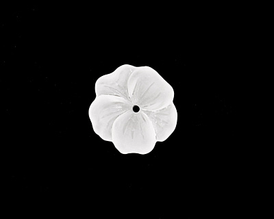 Matte Crystal Lucite Buttercup Flower 4x14mm