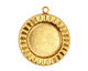 Stampt Antique Gold (plated) Sunburst Round Setting 18mm