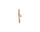 Nunn Design Antique Gold (plated) Twig Toggle Bar 25x3mm