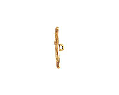 Nunn Design Antique Gold (plated) Twig Toggle Bar 25x3mm