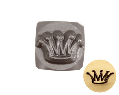 Crown Metal Stamp 6mm