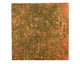 Lillypilly Verde Bamboo Embossed Patina Copper Sheet 3"x3", 36 gauge