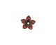 C-Koop Enameled Metal Wisteria Purple Small 5 Petal 12mm