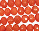 Carnelian (natural-orange) Faceted Rondelle 7x10mm