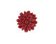 Opaque Maroon Lucite Dahlia Flower Cabochon 16mm