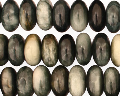 Eagle Eye Jasper Rondelle 12mm