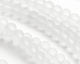 Crystal Recycled Glass Rondelle 5x6mm