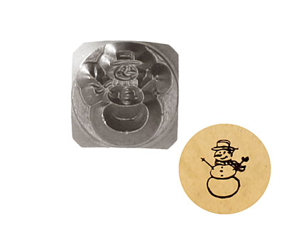 Snowman Metal Stamp 6mm