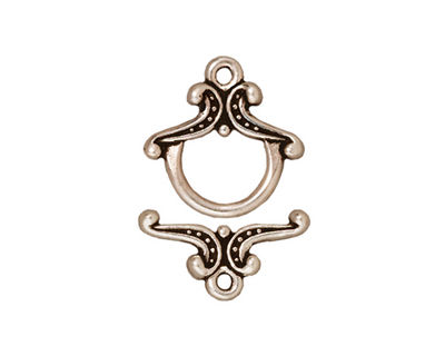 TierraCast Antique Silver (plated) Large Keepsake Toggle Clasp, 16x,16 Bar