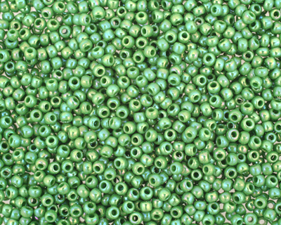TOHO Opaque Rainbow Mint Green Round 11/0 Seed Bead
