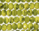 Czech Glass Retro Chartreuse Fire Polished Rondelle 6x9mm