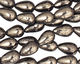 Golden Pyrite (silver tone) Teardrop 12x8mm