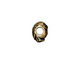 TierraCast Antique Brass (plated) Owl Euro 8x12mm