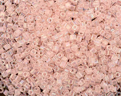 TOHO Dyed Rainbow Ballerina Pink Cube 1.5mm Seed Bead