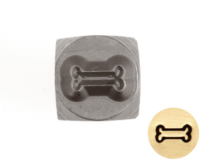 Dog Bone Metal Stamp 5mm