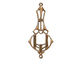 Stampt Antique Copper (plated) Deco Drop Connector 15x32mm