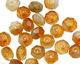 Czech Glass Beach Sands Fire Polished Rondelle 6x9mm