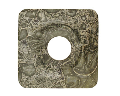 African Green Jasper Square Donut 40mm