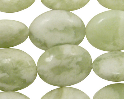 Peace Jade Flat Oval 20x15mm