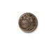 TierraCast Antique Brass (plated) Spirals Snap Cap 15mm