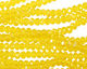 Lemon Crystal Faceted Rondelle 4mm