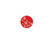 Lillypilly Red Floral Vine Anodized Aluminum Disc 11mm, 24 gauge