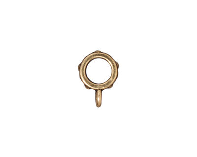 TierraCast Antique Gold (plated) .25 ID Legend Bail 3x13mm