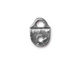 TierraCast Antique Pewter (plated) Rock & Roll Strap Tip 16x12mm
