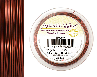 Artistic Wire Brown 22 gauge, 15 yards